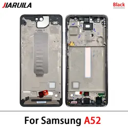 Premium Replacement Front Housing LCD Screen Frame Cover Bezel Plate Parts (A52 Black)