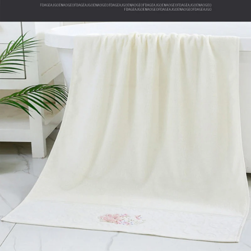 New Luxury Embroidery Adult Bath Towels Bathroom 140*80 cm Large