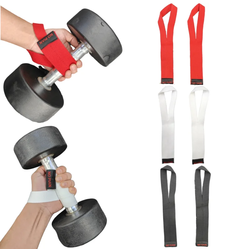 Lifting Wrist Straps for Weightlifting Powerlifting Bodybuilding Functional Strength Cross Training Heavy-Duty Cotton Wrist Wrap