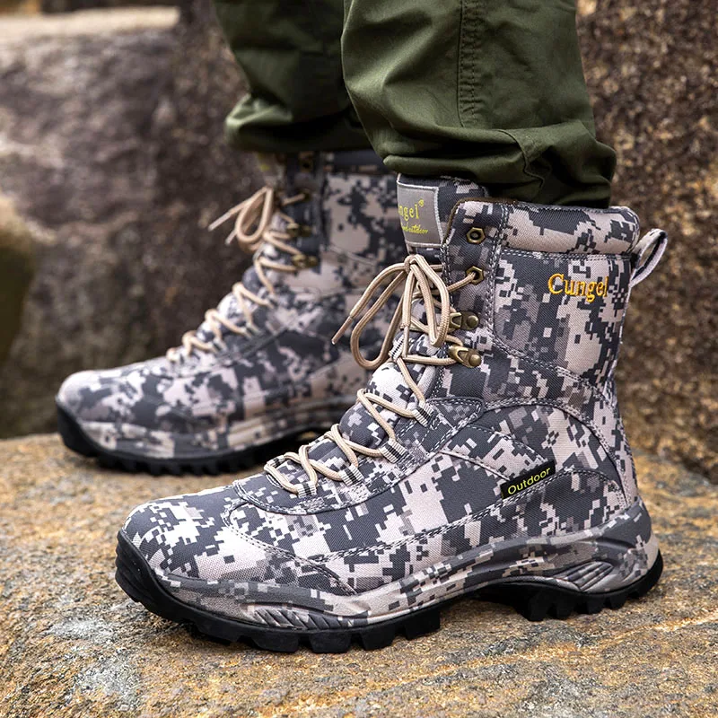 

2023 Winter Autumn Men Military Boot Quality Special Force Tactical Desert Combat Ankle Boats Army Work Shoes Leather Snow Boots