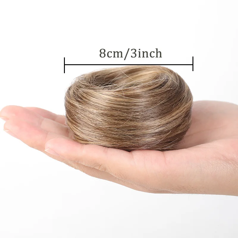 Synthetic Messy Curly Elastic Rubber Band Wave Chignon ponytail hair extensions Hair Fluffy Easy to Style Suitable