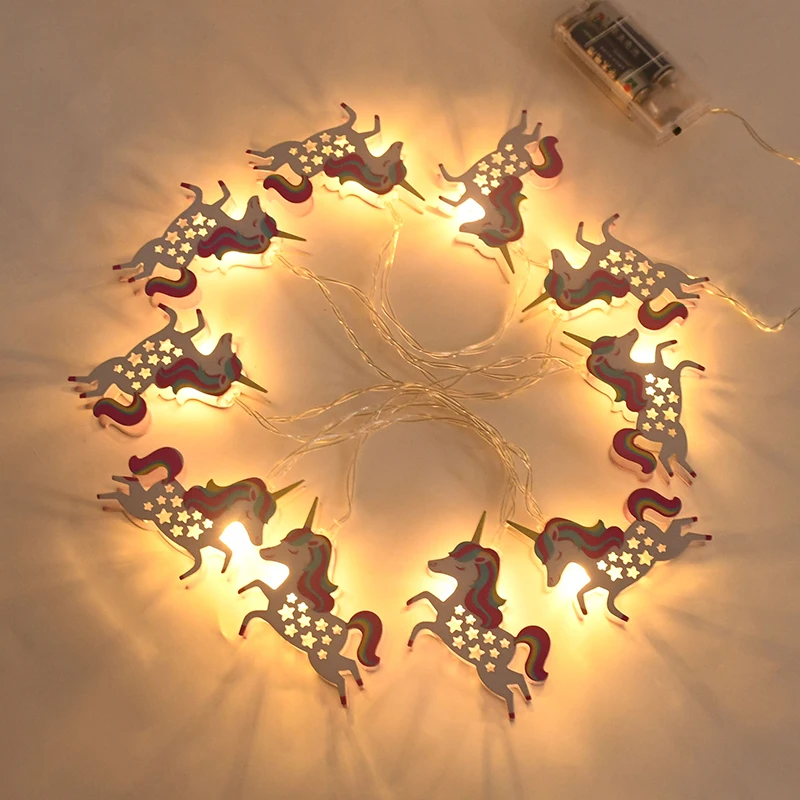 1,65 m 10LED Einhorn LED String Licht Hause Kinderzimmer Fee Licht Girlande Hochzeit Geburtstag Party Dekoration Baby Dusche Liefert – Detail 13