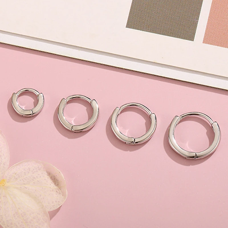 

JYJIAYUJY 100% полностью оригинальные серьги-кольца из чистого серебра S999 простые мини-серьги 8/10/12 мм модные гипоаллергенные украшения для ежедневного использования JYE0