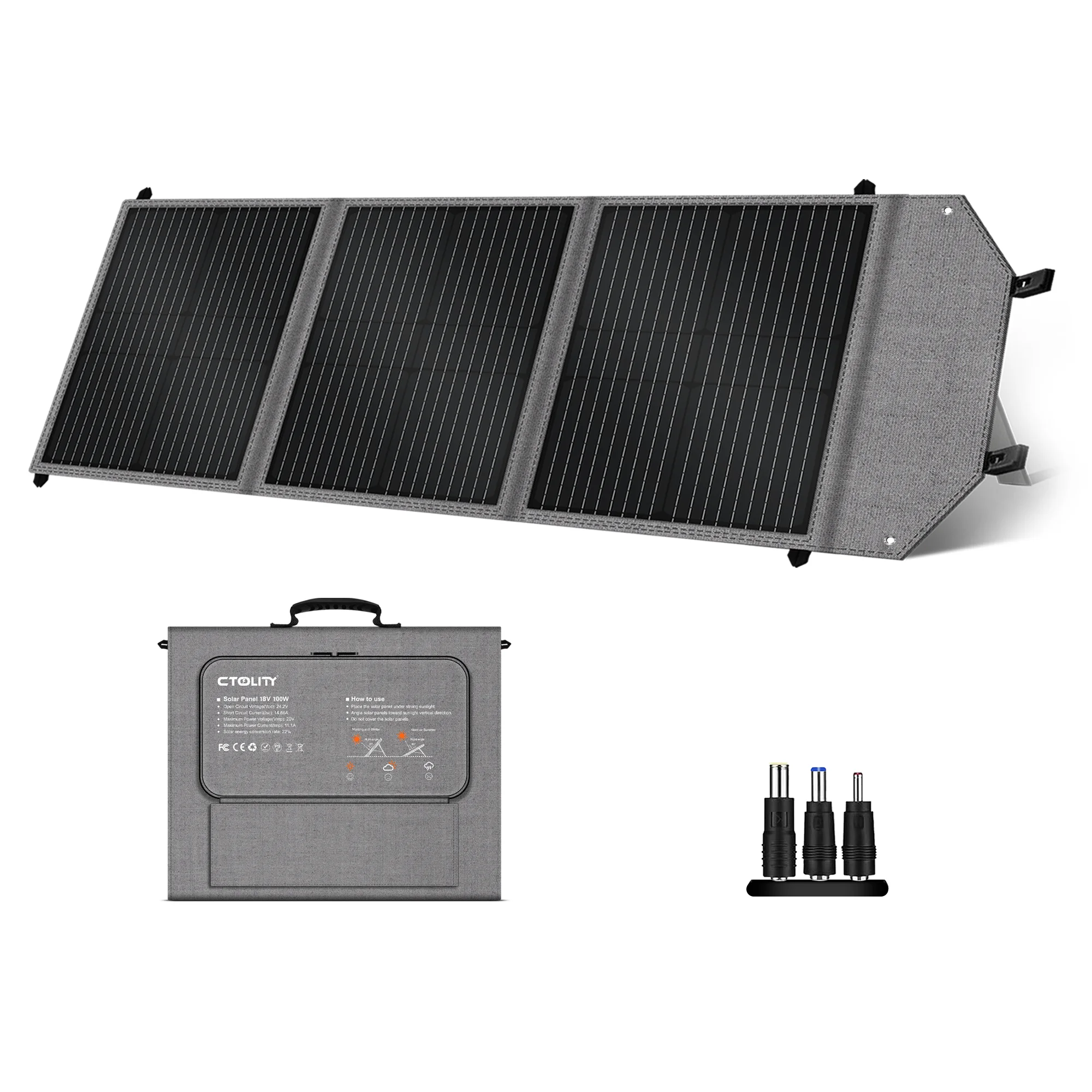 Panneau solaire Flexible 100W 20.5V 200W, panneau de charge solaire Portable, Kit complet, panneau solaire puissant pour centrale électrique