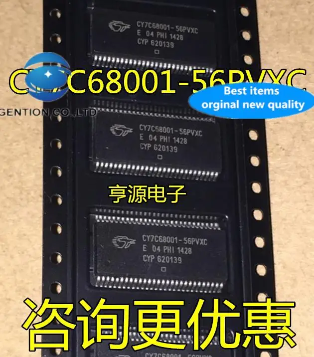 

5 шт., 100% оригинальные новые фотообои CY7C68001 SSOP56, патч-контроллер интерфейса