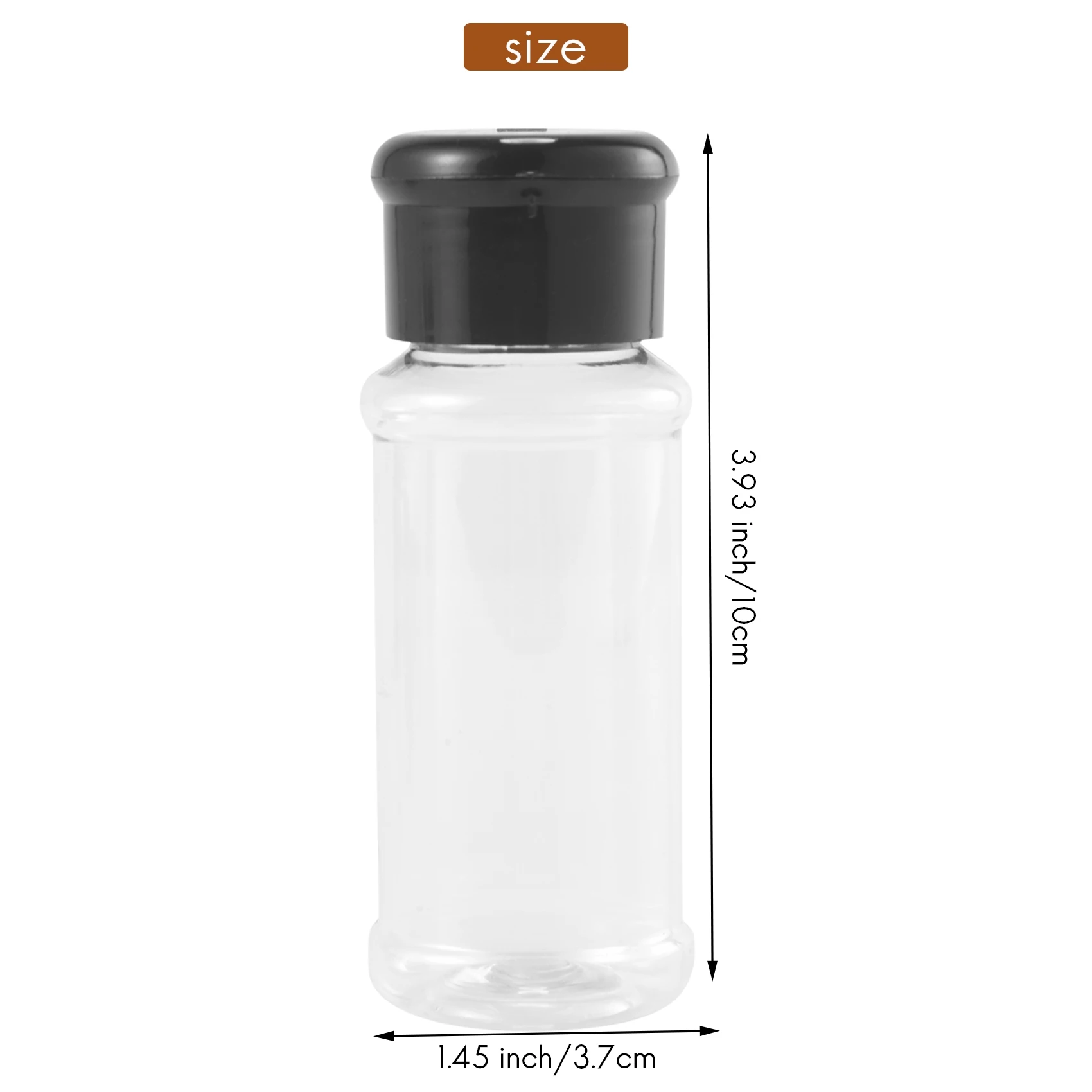 20Pcs/Set 100Ml Spice Salt Pepper Shakers Black Seasoning Jar Can Pepper Bottle Barbecue Condiment Kitchen Gadget Tool kitchen tools