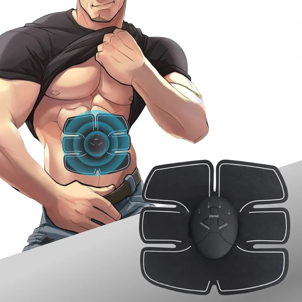 EMS Wireless Smart Abdominal Muscle Stimulator Hips Arms Abdomen Muscle Trainer Abs  Muscle Toner Home Slimming Fitness Machine