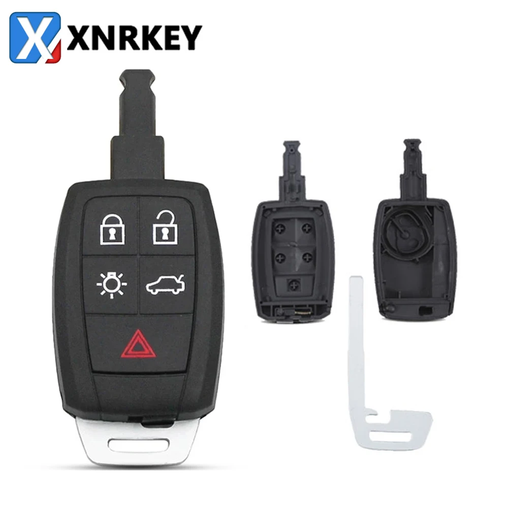 Чехол XNRKEY для дистанционного ключа 5 кнопок Volvo XC90 C70 S60 D5 V50 S40 C30 2008 - 2011 |