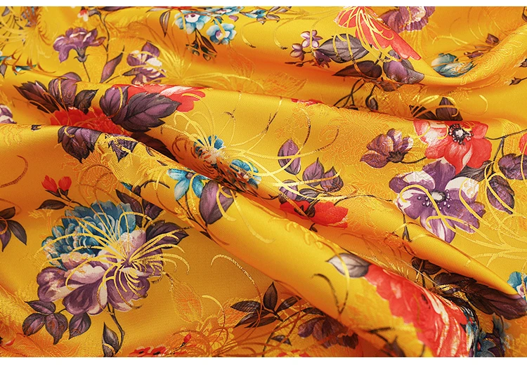 145 cm Breite, simulierter Seidenbrokat-Jacquard-Kleidungsstoff zum Nähen, Cheongsam-Beutel, Box, Verpackung, Dekoration, handgefertigter Stoff – Detail 9