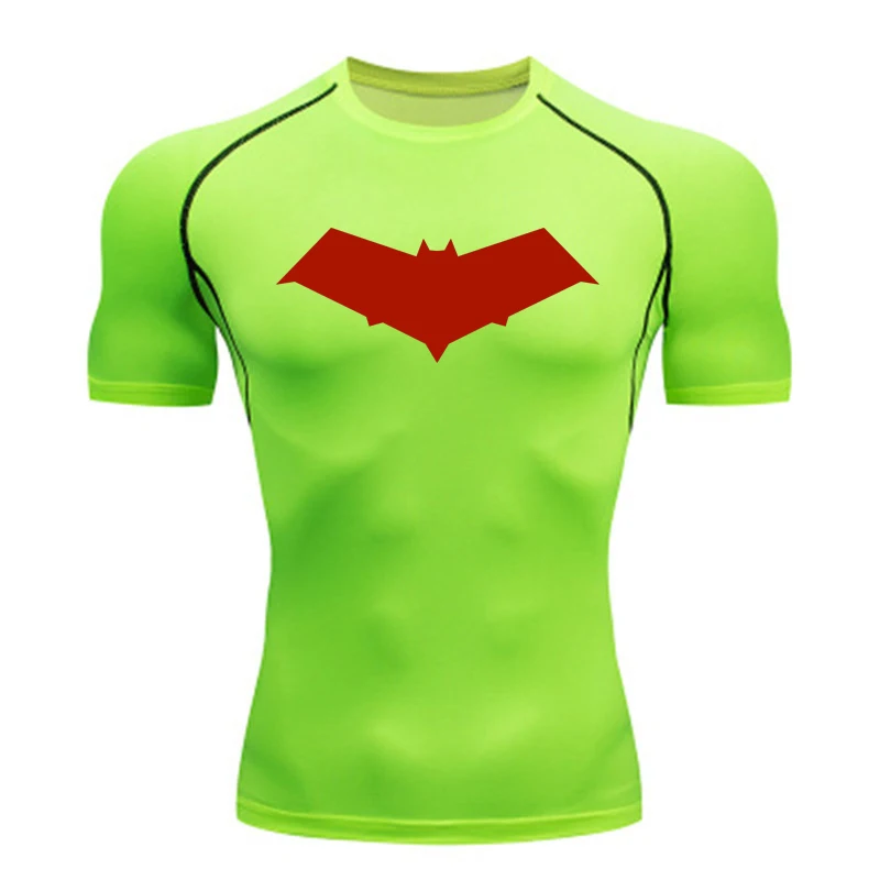 Compression T Shirt Sport T Shirt Short Sleeve T Shirt Running T Shirts Running T Shirt Fitness Clothes Compression Shirt Men Short Running T Shirt Gym Sports Top Quick Dry Breathable Black Fitness Sportswear Bodybuilding Clothing
