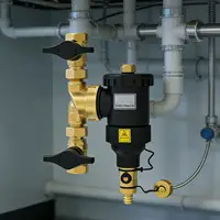 ตัวกรองแม่เหล็กสำหรับหม้อไอน้ำ Dn20 Dn32 แบบเกลียว แยกกากตะกอนและสนิม สำหรับระบบทำความร้อนส่วนกลาง Hvac กำจัดตะกรันและสนิม 2