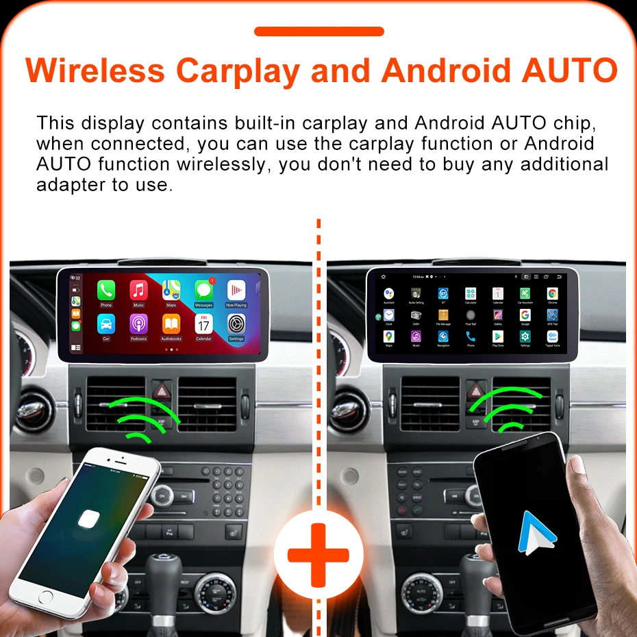 Snapdragon 8-CORE Drahtlose CarPlay Android 13 AUTO Auto Multimedia-player Bildschirm Für Mercedes Benz GLK X204 2008-2012 stereo GPS – Detail 11