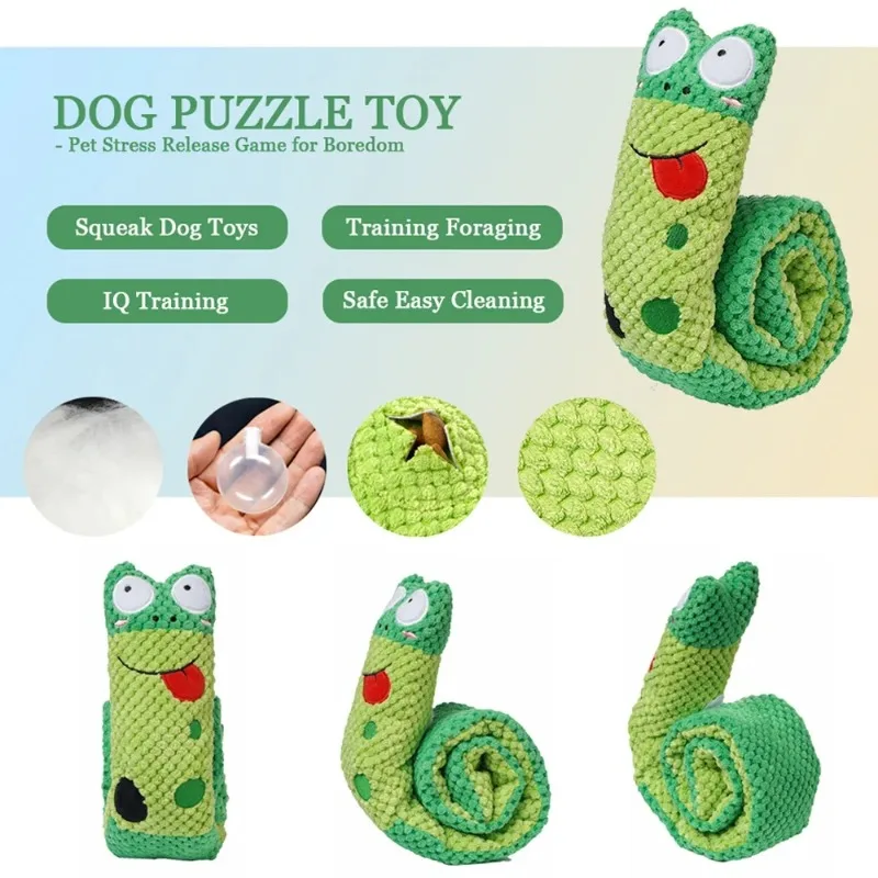 Magic Snail Design Dog Toys Plush Pet Chew Toy Snuffling Iq Training Pet  Products - Dog Toys - AliExpress