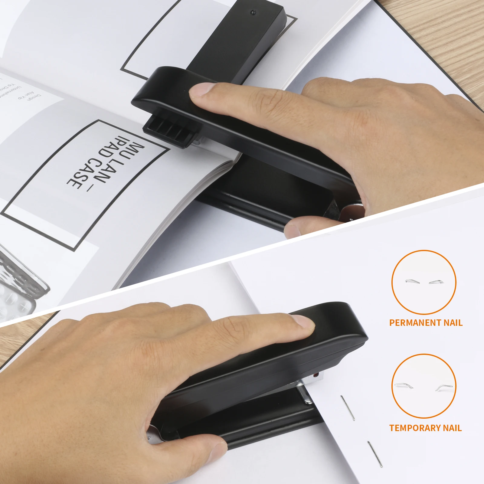 Eagle 360 Rotatable Metal Heavy Duty Stapler Swing-Arm Swivel Fit for Booklet Stapling School Office binding Supplies push stapler hand stapler metal stapler rotary stapler rotatable stapler
