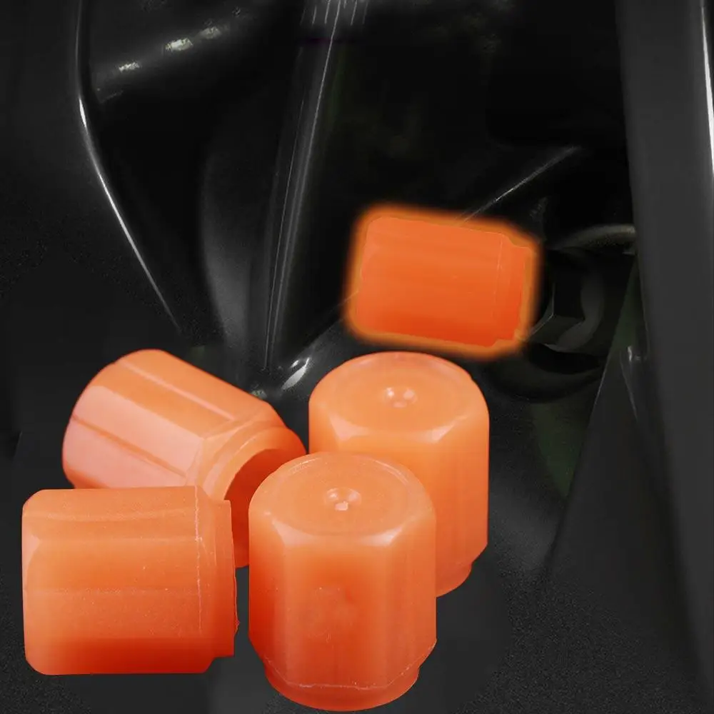 Luminous Car Wheel Tire Valve Caps - Glow-in-the-Dark Stem Covers