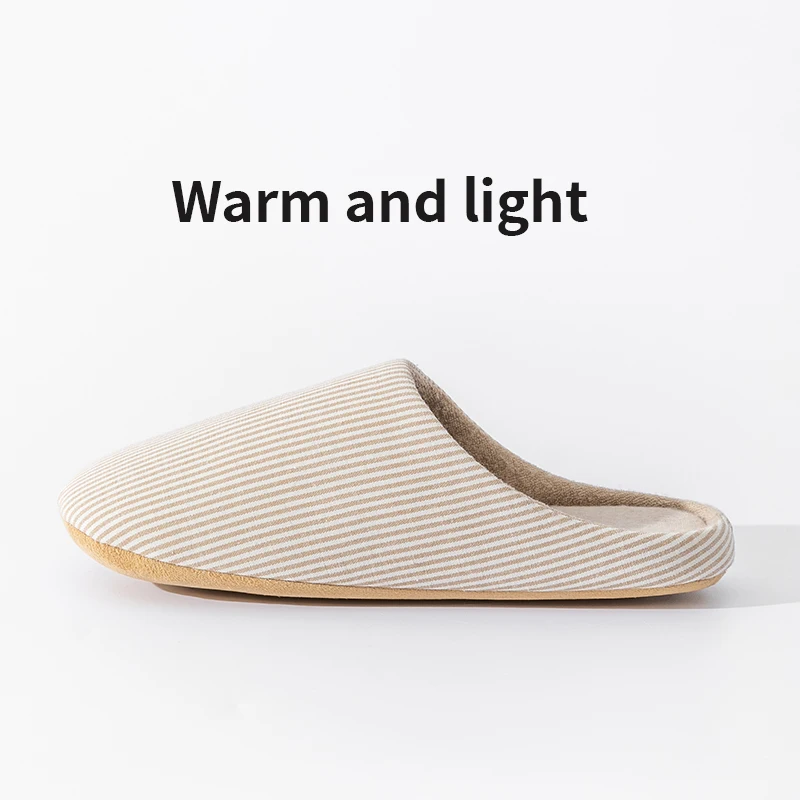 Unisex Home Slippers Soft Fur Slippers Warm Indoor Flat Slides Nonslip Couples Shoes Bedroom Light Slience Flats Autumn&Spring Best Sellers In Shoes