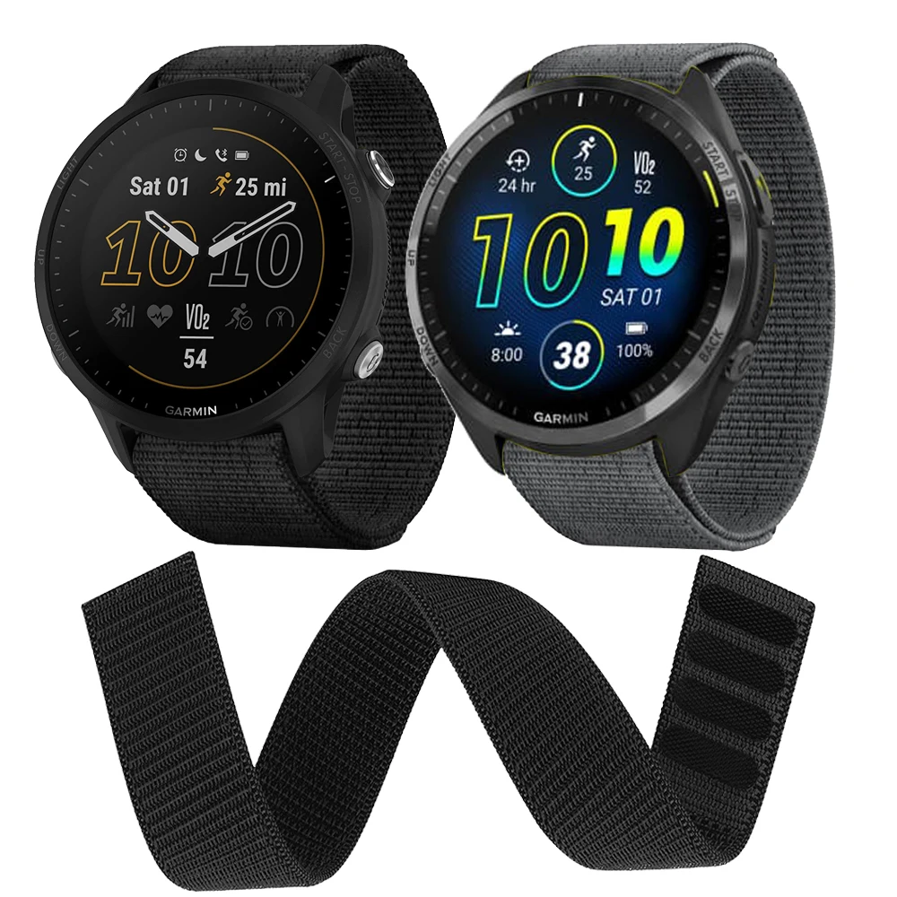 Enhanced Nylon Hook Loop Watchband, 22mm/26mm