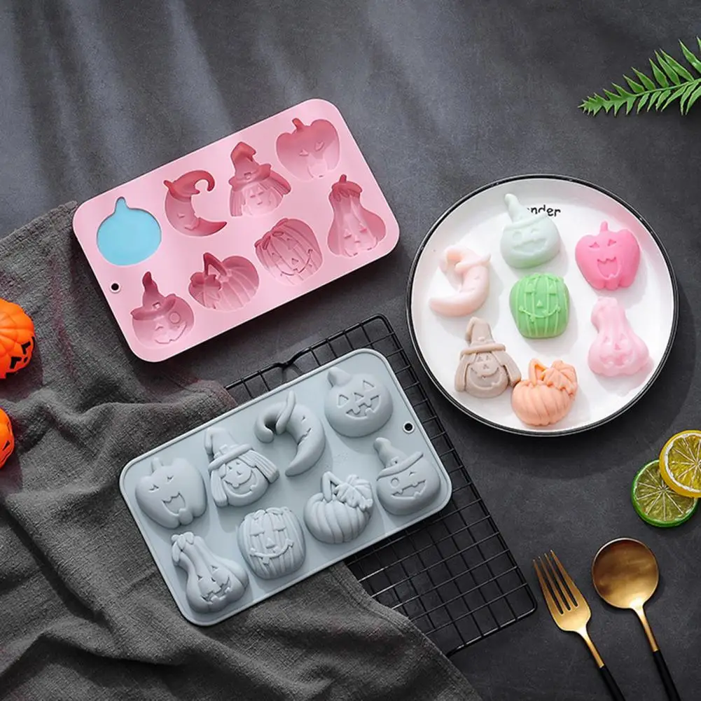 Durable Silicone Mold Oven Safe Silicone Mold Spooky Halloween Silicone  Cake Mold Easy-to-clean Non-stick 8 Gravity Baking Fun - AliExpress