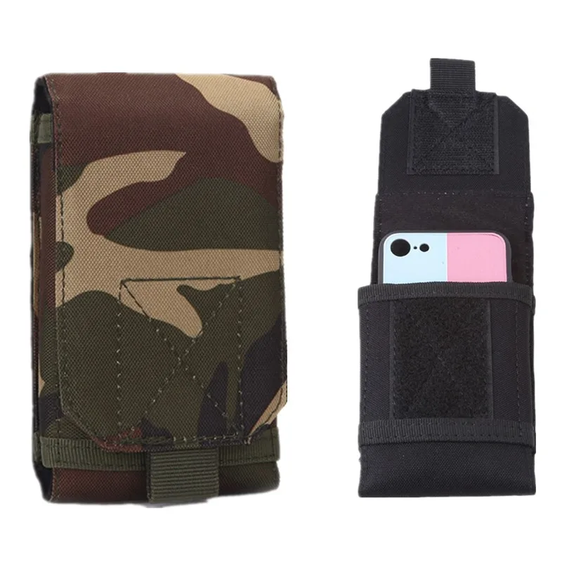 

Outdoor Camouflage Bag Tactical Army Phone Holder Sport Waist Belt Case Waterproof Nylon EDC Sport Hunting Camo Bags in Backpack