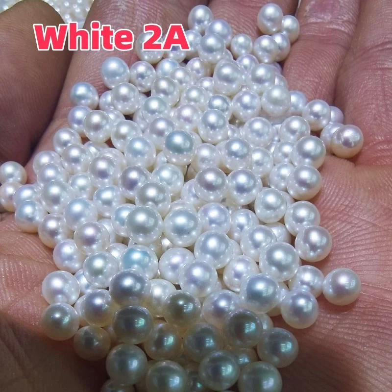15 Loose Real Freshwater Pearl Beads - Natural White, 4-5mm, Center-Drilled For Jewelry Making 3 thumbnail image