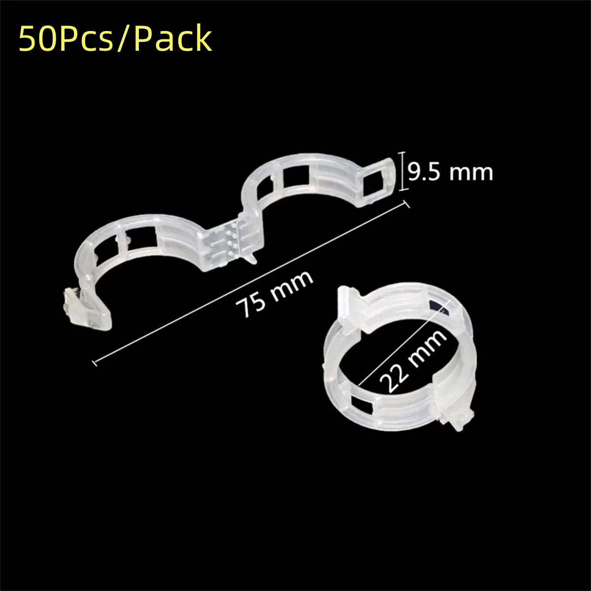Agriculture Plant Fixing Clips Greenhouse Rattan Vines Vegetables Fixing Unit Clamping Tools Plant Clips 50 Pcs plant fastening clips