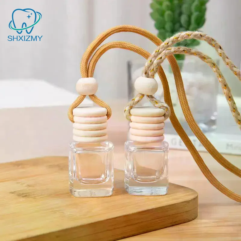 1 pz auto diffusore di olio essenziale profumo deodorante per ambienti profumo bottiglia di profumo ornamento piccolo tappo rotondo ciondolo bottiglia vuota - immagine 4