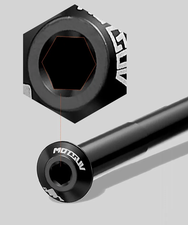 Description Picture 6 of itemBike Thru Axle Front Fork Shaft Skewers 12x121/126 Rear Hub Thru Axle 15x148 M12 M15xP1.5 Bike Quick Release