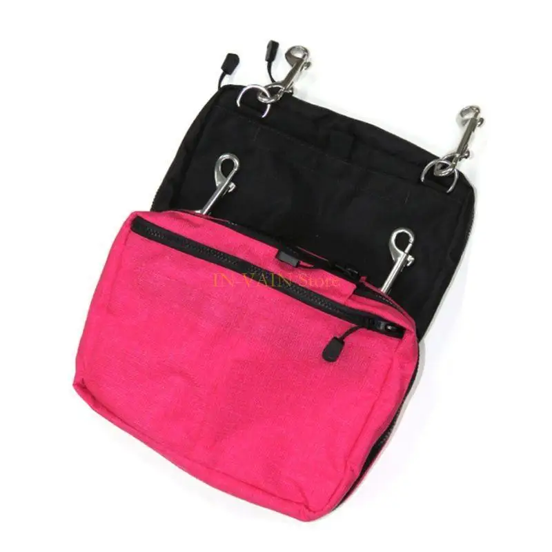 M5TC 30x21cm Snorking Drifting Diving Gear Storage Bag Purse Side Mount Hanging Pocket Zipper with Double Trigger