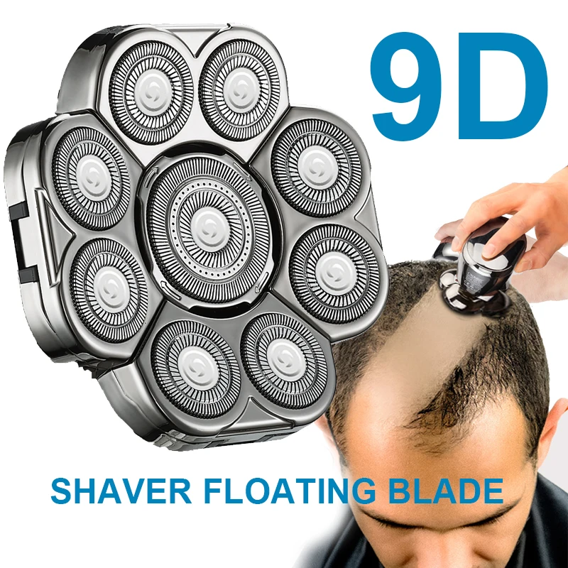 Replacement 9D Shaver Head Electric Shaver 9D Independently 9 Cutter