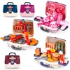 Toolbox Kitchen Food Beauty Make Up Tools Box Set Handbag Pretend Play Toys For Children Kids Boy Girl Christmas Gifts 1