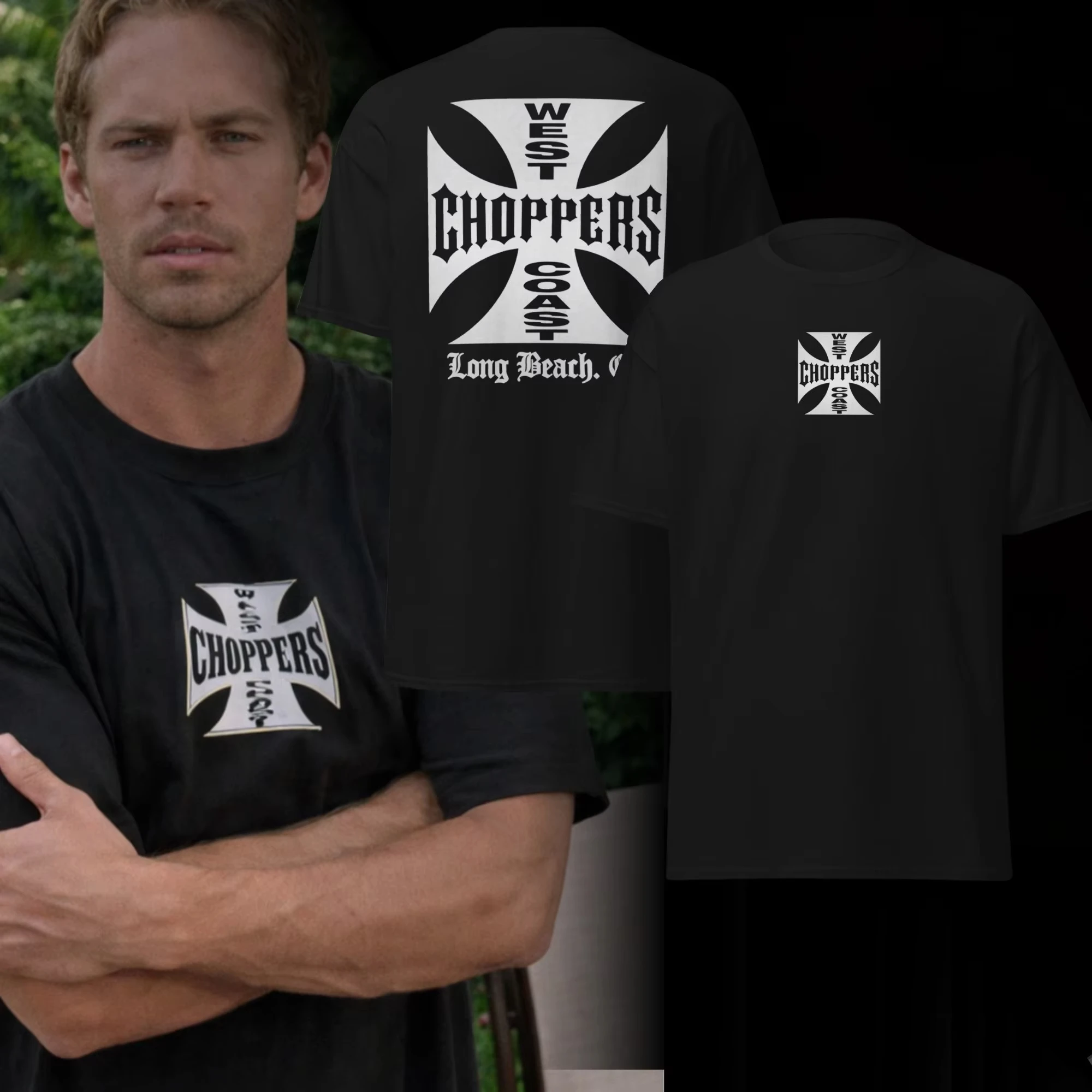 Sommer Mode T-Shirt Damen Herren Baumwolle West Coast Choppers Print T-Shirt Lässiges Kurzarm O-Ausschnitt T-Shirt Vintage Kleidung Tee