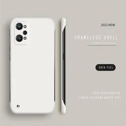 Ultra Thin Slim Hard PC Frameless Matte Phone Case Cover for Realme GT Neo (White)