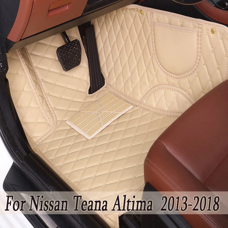 

Car Floor Mats For Nissan Teana Altima L33 2018 2017 2016 2015 2014 2013 Custom Leather Carpets Foot Pads Car Styling waterproof