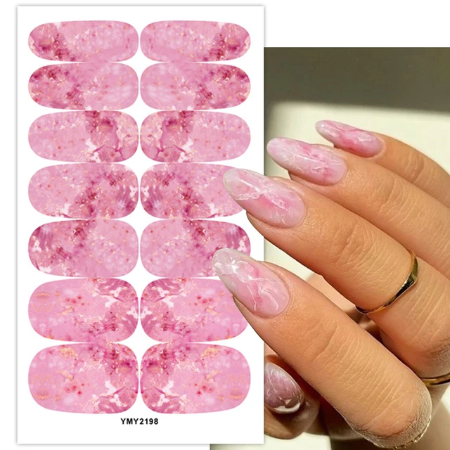 JTWEEN Full Wraps Nail Polish Stickers 20 Sheets Self-Adhesive Nail Art Stickers  Decals Nail Polish Strips with Nail Files for Women Girls DIY Nail Art  Decoration - Walmart.com