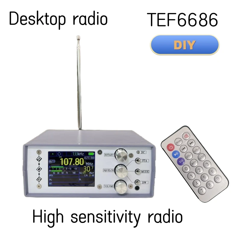 TEF6686 FullBand radio-ontvanger met geïntegreerde antenne voor AM FM SW golven
