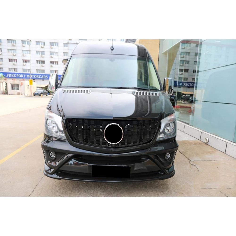 메르세데스-벤츠 스프린터 W906 W907 2009-2013 2014-2017 2018-2022 용 신차 프론트 레이싱 페이스 리프트 그릴 어퍼 범퍼 그릴