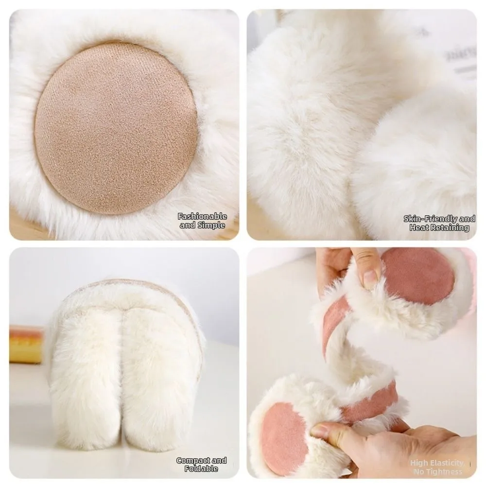 Fashion Warm Earmuffs Cold Protection Antifreeze Soft Suede Faux Fur Ear-Muffs Ear Protectors Ear Warmer For Women Man