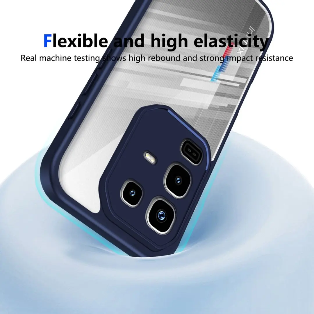 Clear Soft Frame Acrylic Phone Case Cover