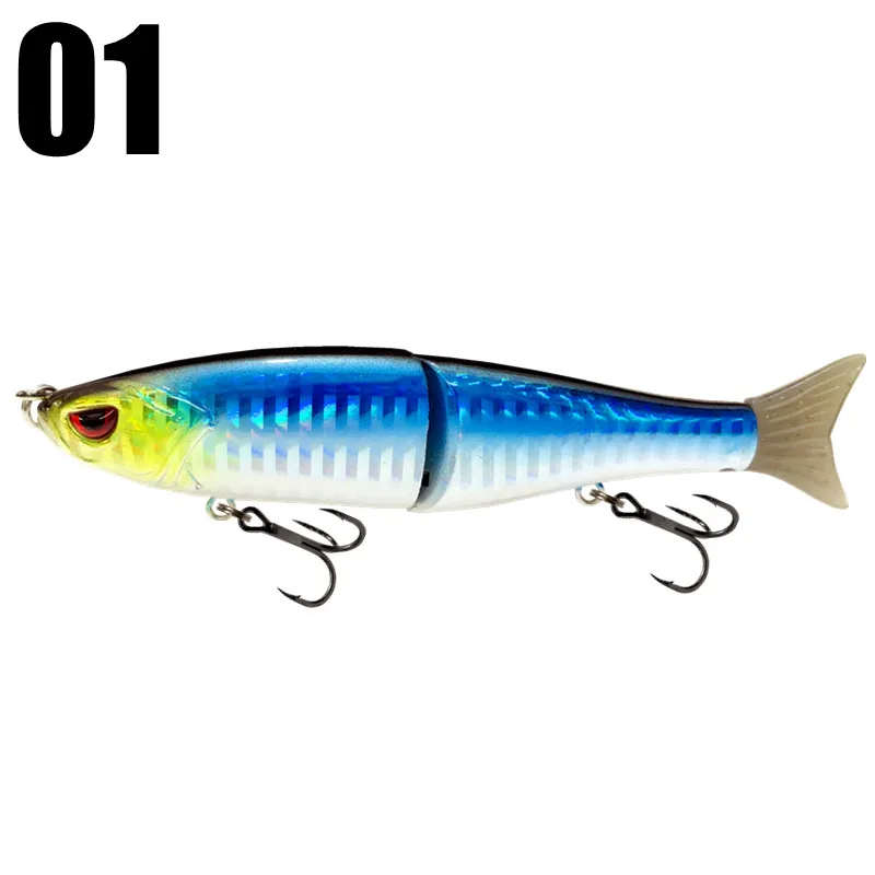 GREENSPIDER Slowsinking Glide Baits for Pike Salmon Trout Topwater  Single-Jointed Swimbait Bass Fishing Lure 110mm 18g