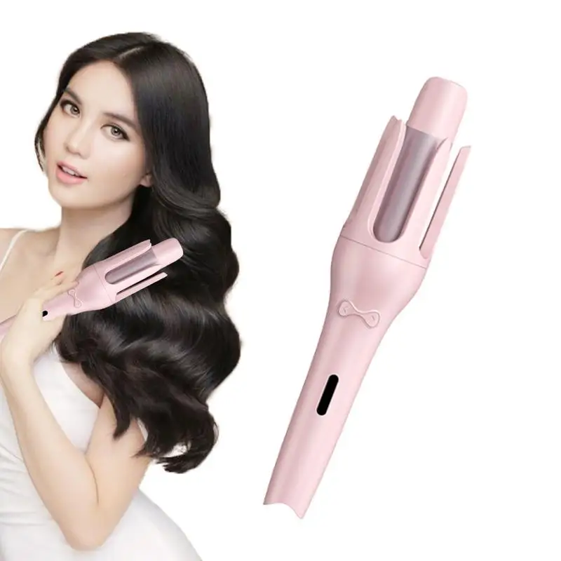 Automatic Rotating Curling Iron 1 Inch Barrel Auto Spinner Hair Curlers 4 Temperatures Instant Heating Hair Styling Tools