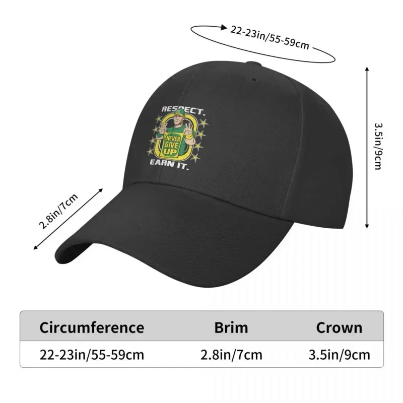 Fashion Unisex Cena John Baseball Cap Adult Never Give Up Adjustable Dad Hat Men Women Hip Hop Snapback Caps 4