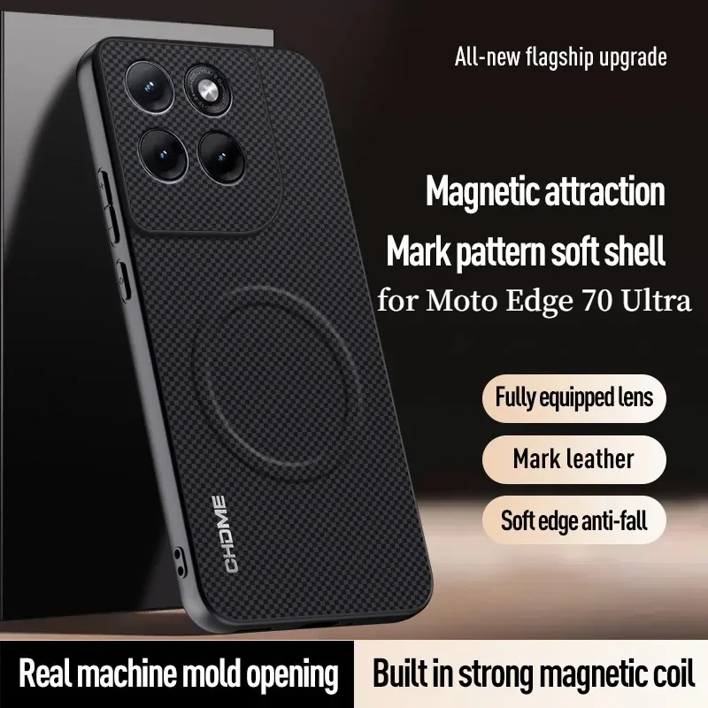 Luxury Business Mark Pattern Magnetic Phone Case Cover