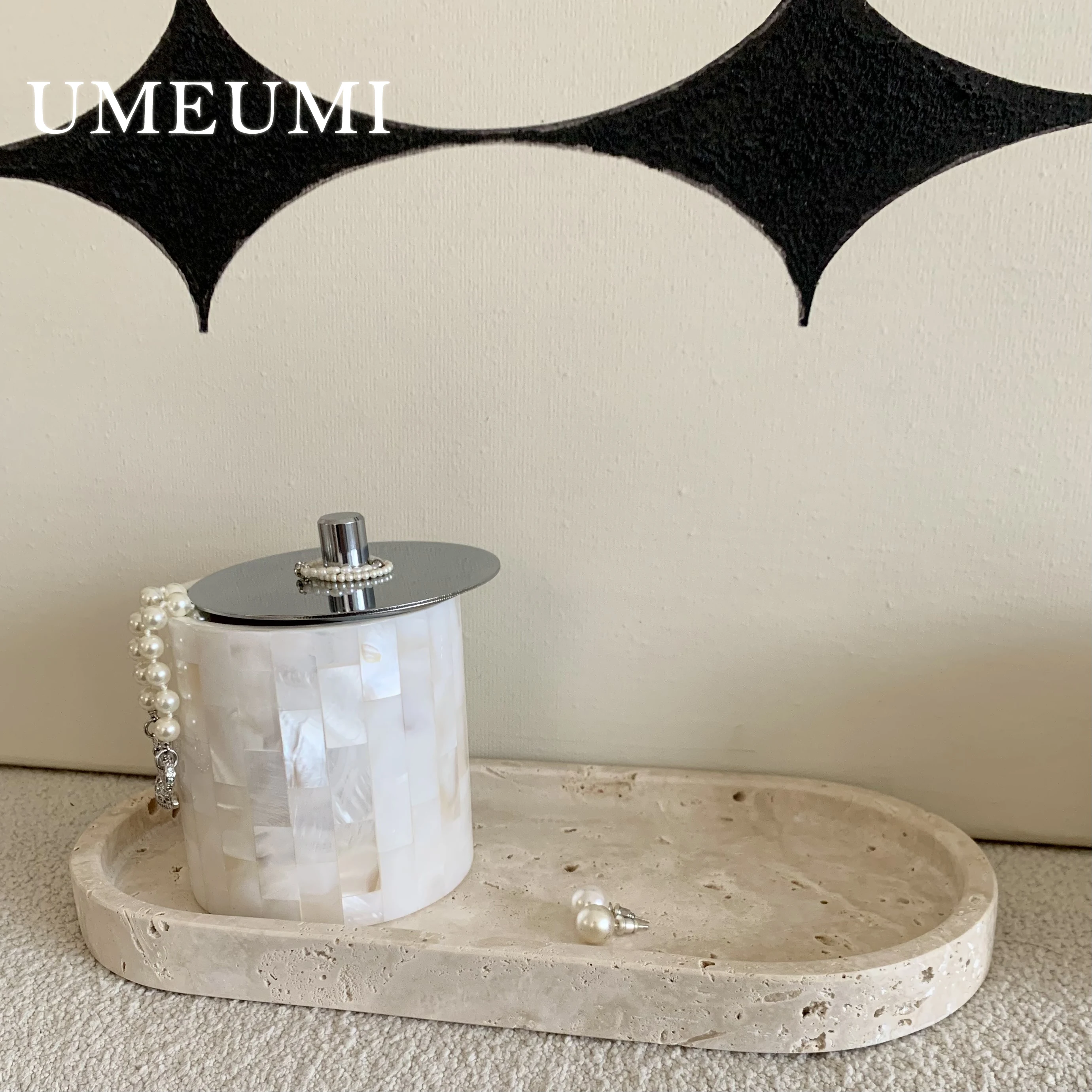 화이트 쉘 쥬얼리 항아리, 뚜껑이 있는 진주 상자의 어머니, 귀걸이 목걸이, 가정 장식, 진주층 상자, 면봉 케이스, 치실