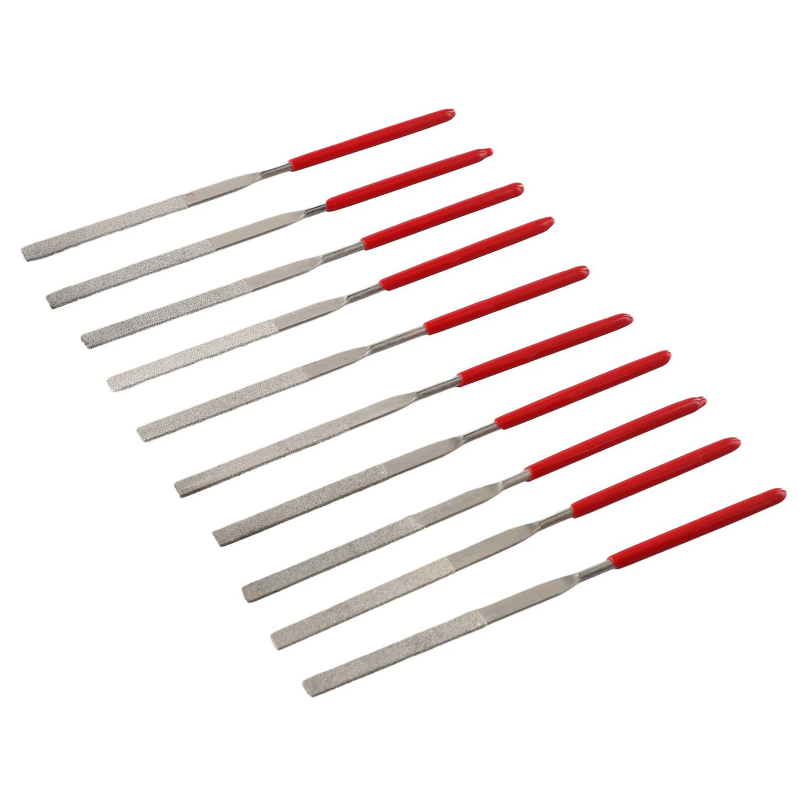 Nadelfeilen-Set, Mini-Nadelfeilen, Zimmer, Zuhause, Innenbereich, Schleifen, Rot + Silber, galvanisiert, Schmirgel, lange Lebensdauer – Detail 18