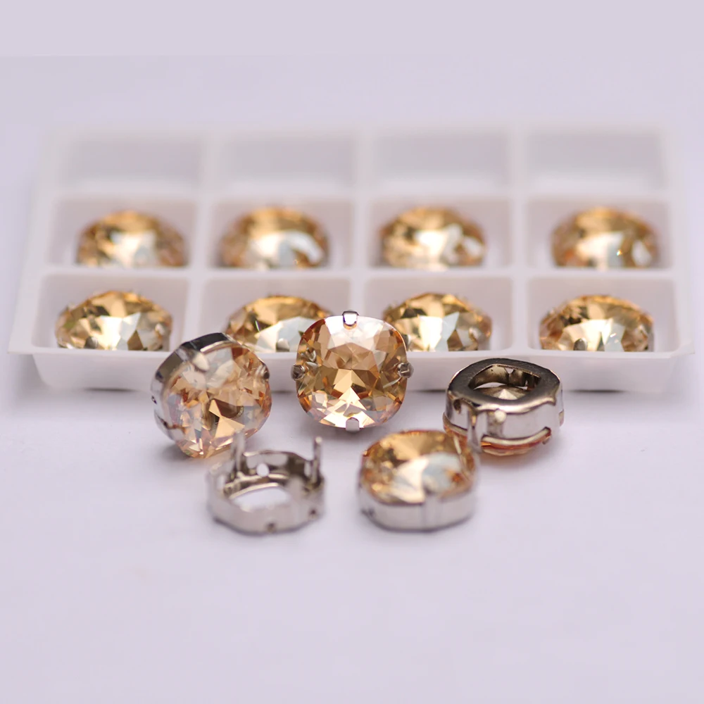 Kristall Golden Shadow K9 Glas Genähte Accessoires Strass Schmuckherstellung Glasperlen für Kleidung, Fitnessanzüge und Dekoration – Detail 9