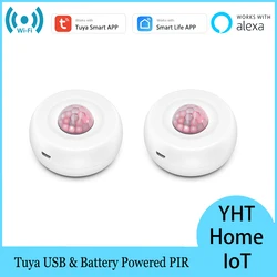 Tuya WiFi PIR Human Motion Sensor Smart Home Infrared Passive Detector Security Anti-Theft Alarm Sensor Smart Life App Remote