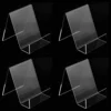 4pcs Transparent Display Stand Book For Shelf Desktop Bookshelf Acrylic Clear Storage Office Book Stand For Display 1