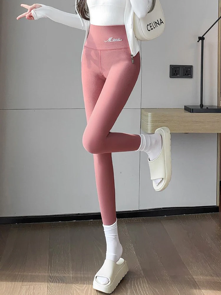 Damen wärmere Leggings Winter Thermo hose Strumpfhosen weiche haut freundliche Samts trumpf hose hohe Taille elastisch schlank verdicken Strumpf – Detail 1