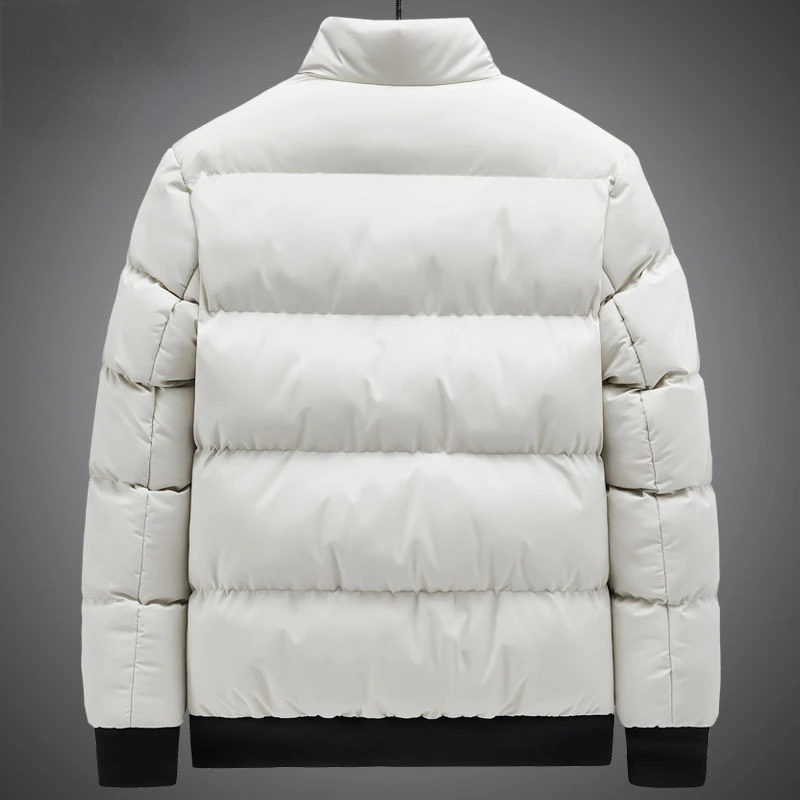 2023 Male Windbreaker Outwear Cotton Parka Snow Coats Mens Thicken Warm Winter Jacket Cashmere Fleece Inner Cotton-Padded F06