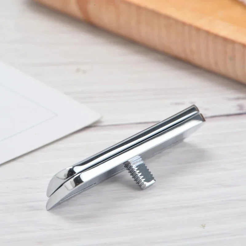 YAQI Excalibur Single Edge Chrome Color AC Safety Razor Head for Men Zinc Alloy 0.70mm Blade Gap 50mm Width Lightweight Head